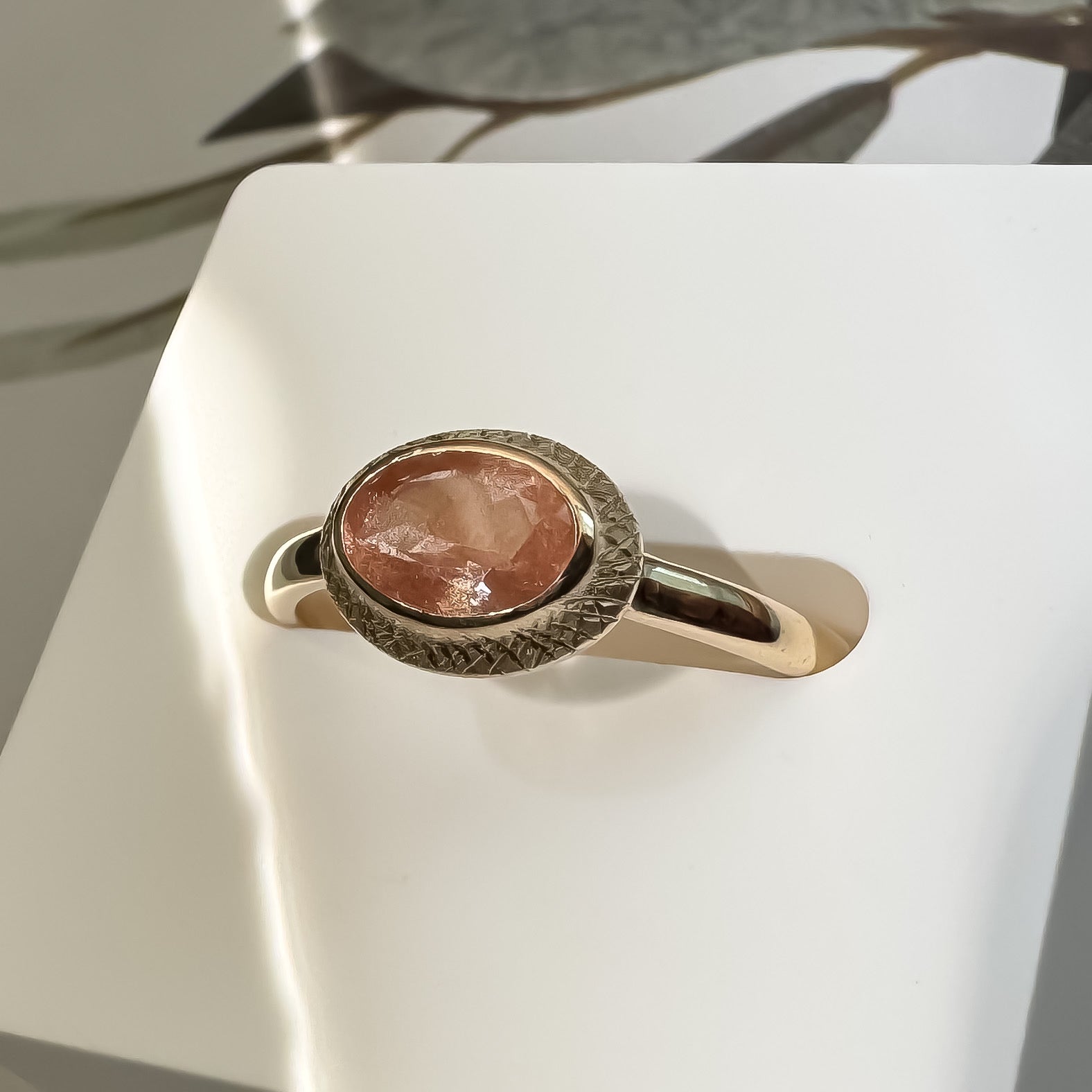 《オレゴンサンストーン|Oregon Sunstone》天然石リング