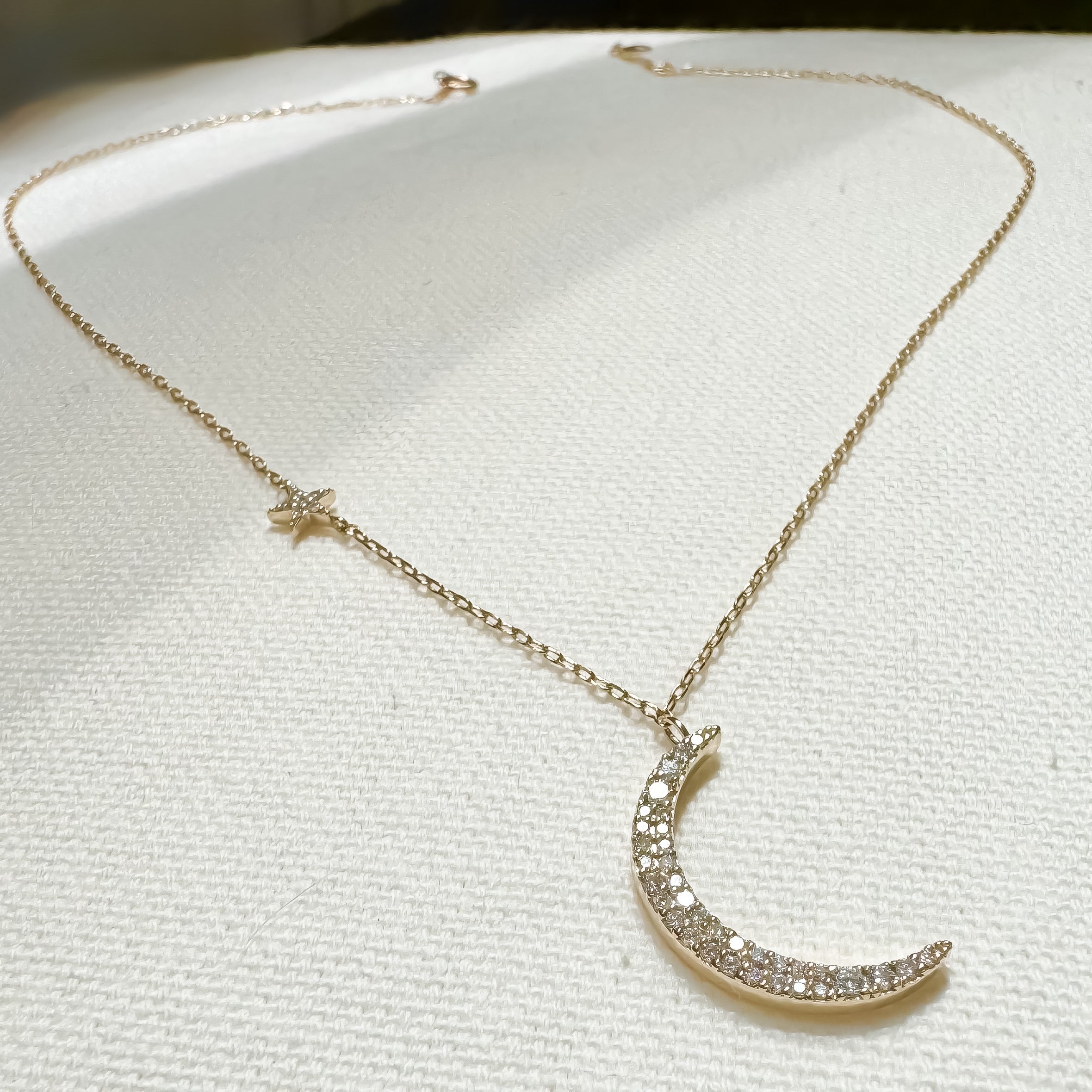 Hōkū Mahina  series.【月星Collection】月星ダイヤモンドネックレス✴︎