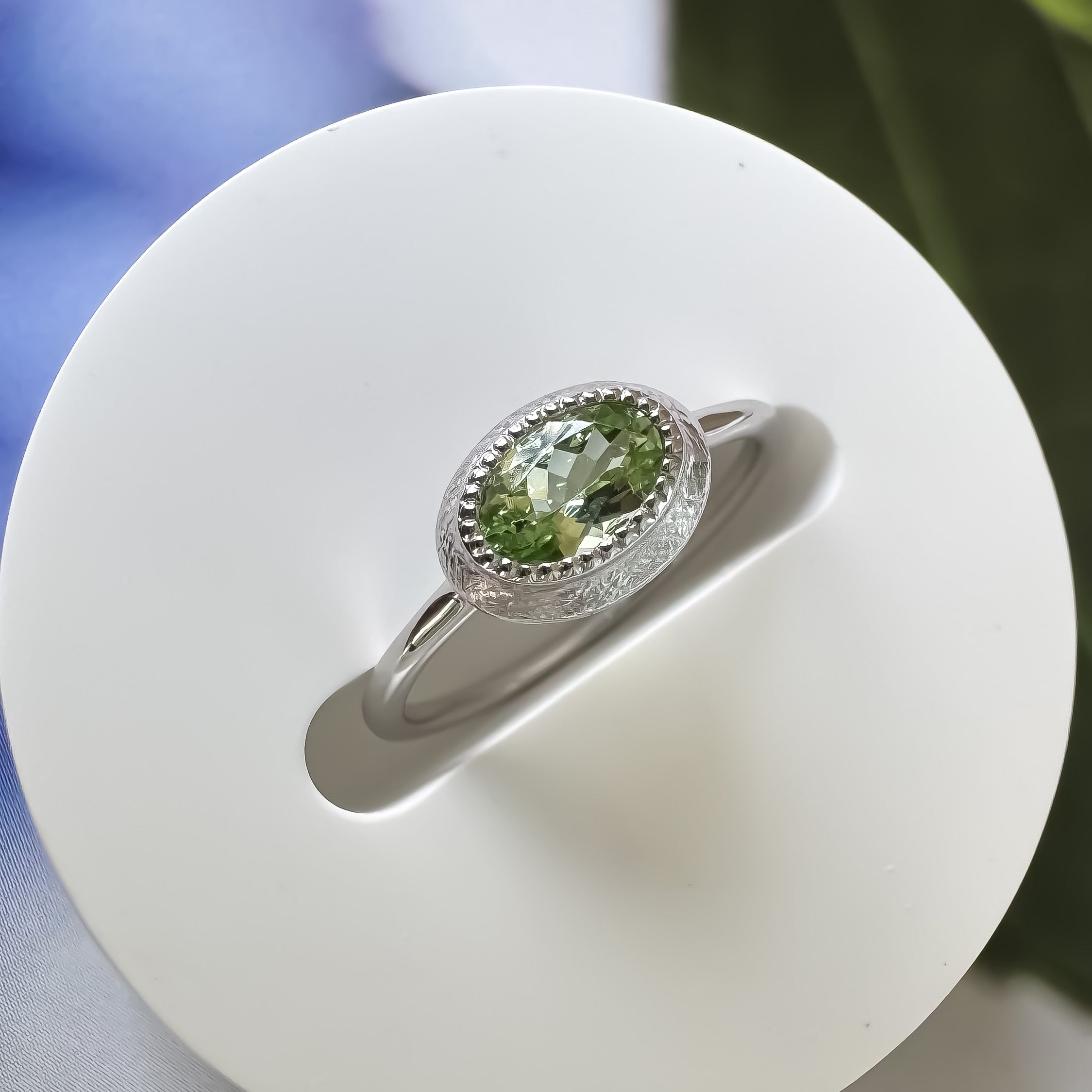 《ミントガーネット|Mint Garnet》カラーチェンジガーネット/天然石リング✴︎silver925