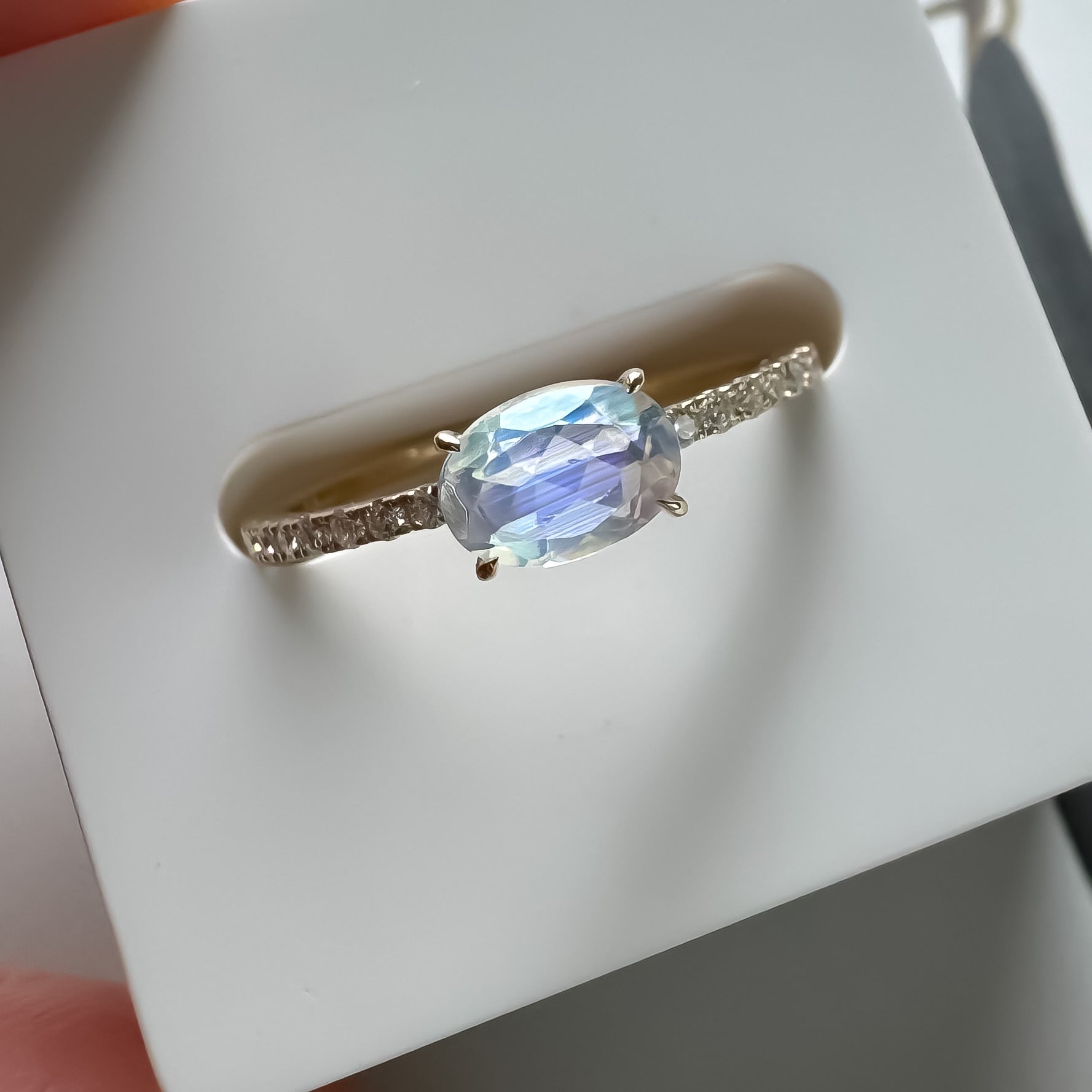 《アンデシンラブラドライト|Andesine Labradorite》虹の石・天然石リング