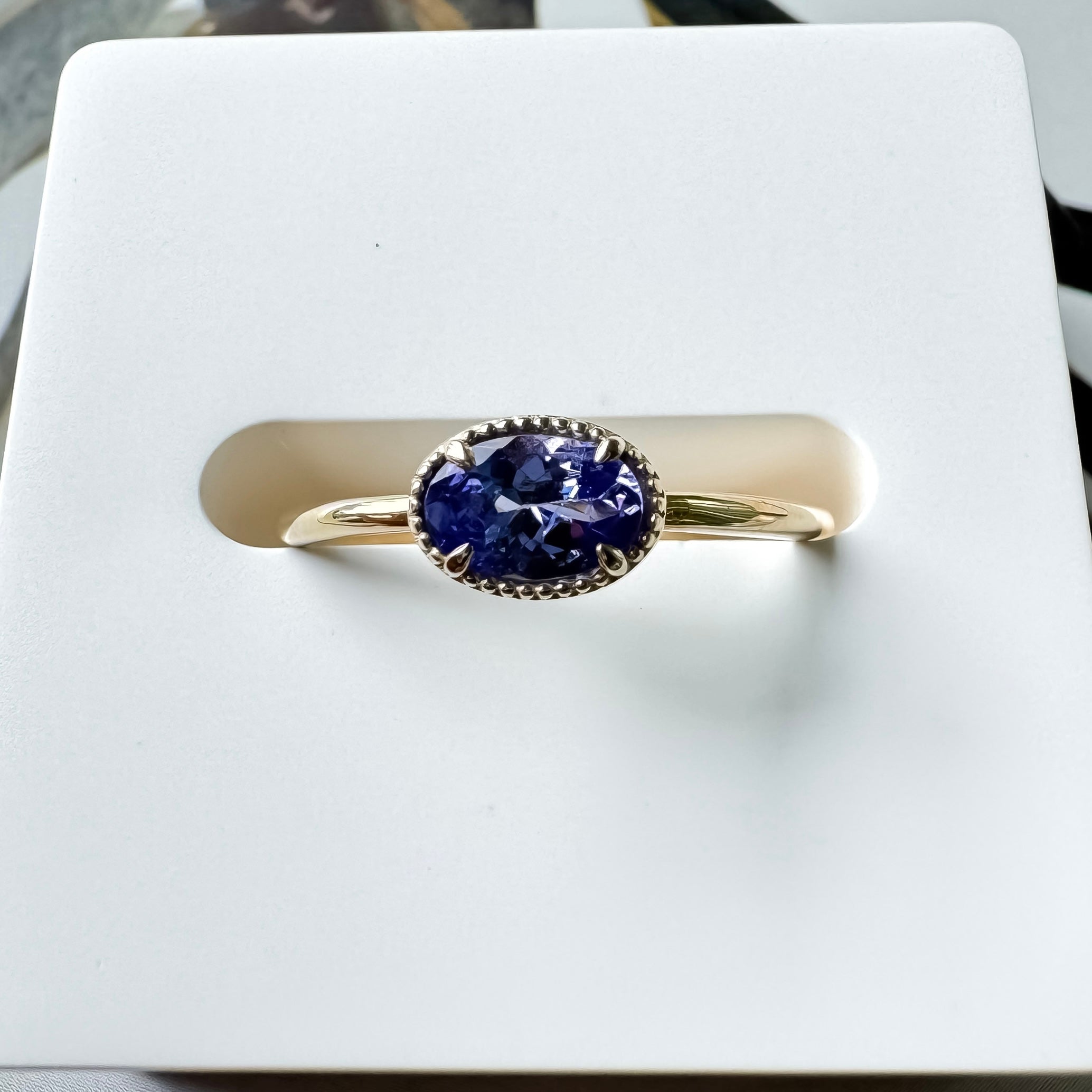 《タンザナイト|Tanzanite》K10YGリング