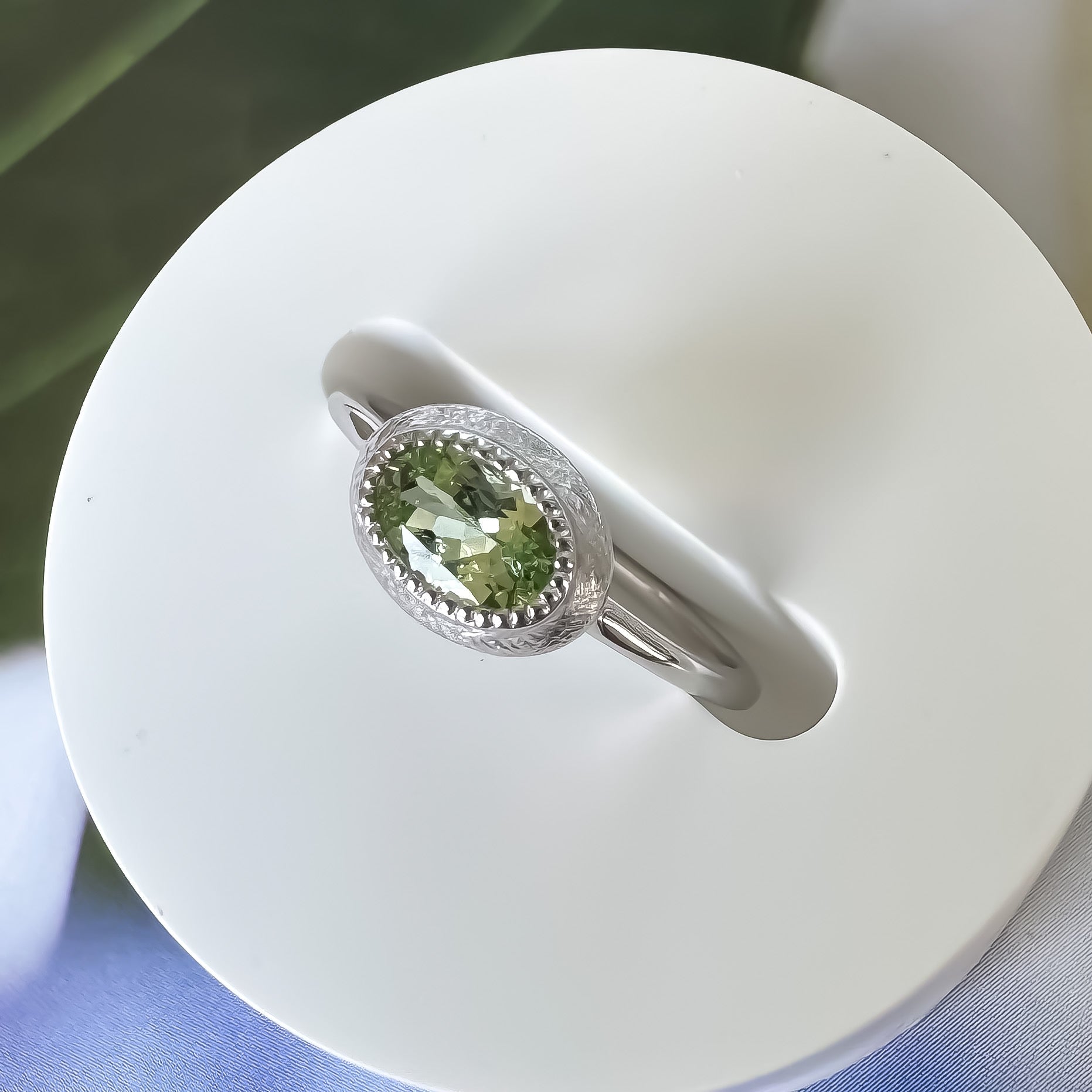 《ミントガーネット|Mint Garnet》カラーチェンジガーネット/天然石リング✴︎silver925