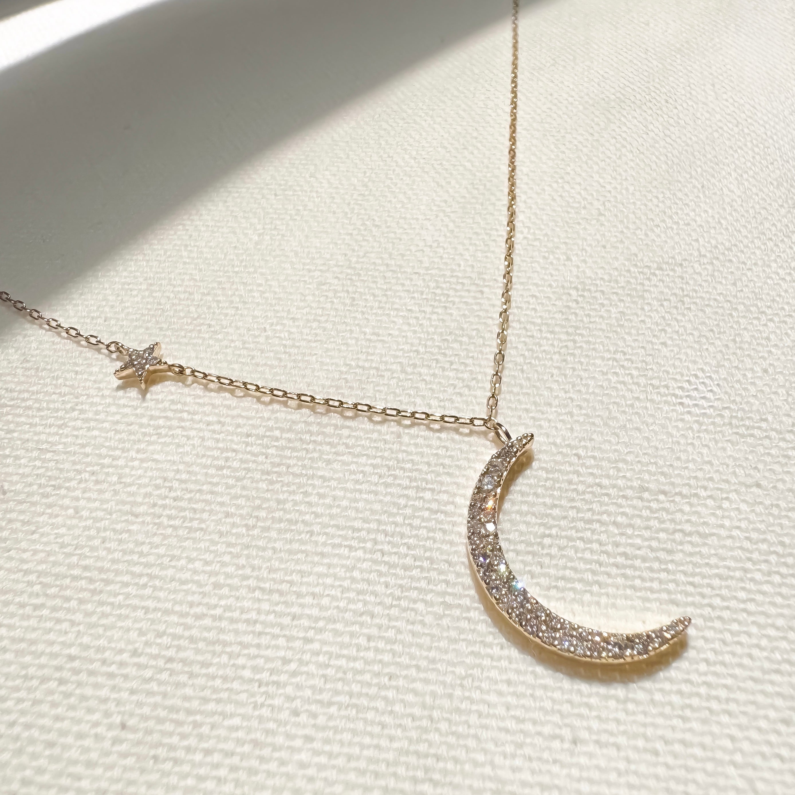 Hōkū Mahina  series.【月星Collection】月星ダイヤモンドネックレス✴︎