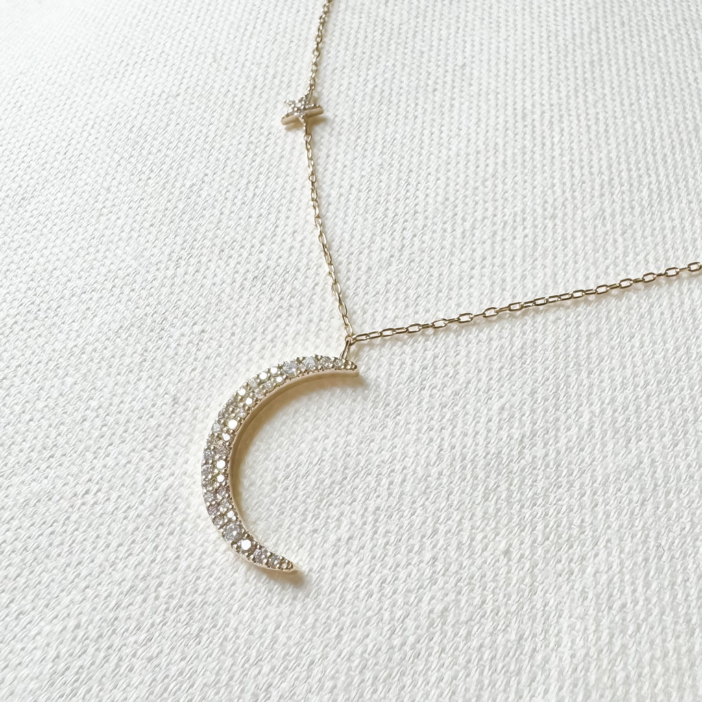 Hōkū Mahina  series.【月星Collection】月星ダイヤモンドネックレス✴︎