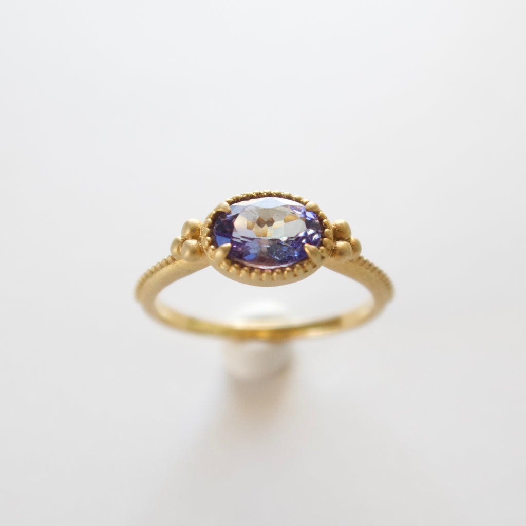 《タンザナイト｜Tanzanite》天然石リング／silver925