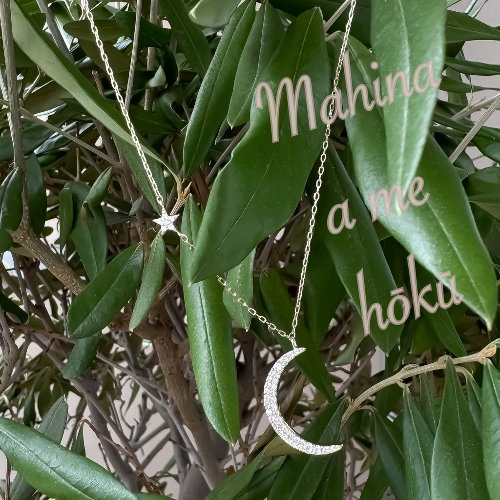 Hōkū Mahina  series.【月星Collection】月星ダイヤモンドネックレス✴︎