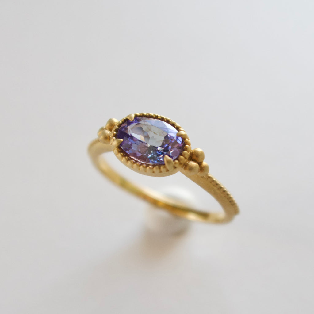 《タンザナイト｜Tanzanite》天然石リング／silver925