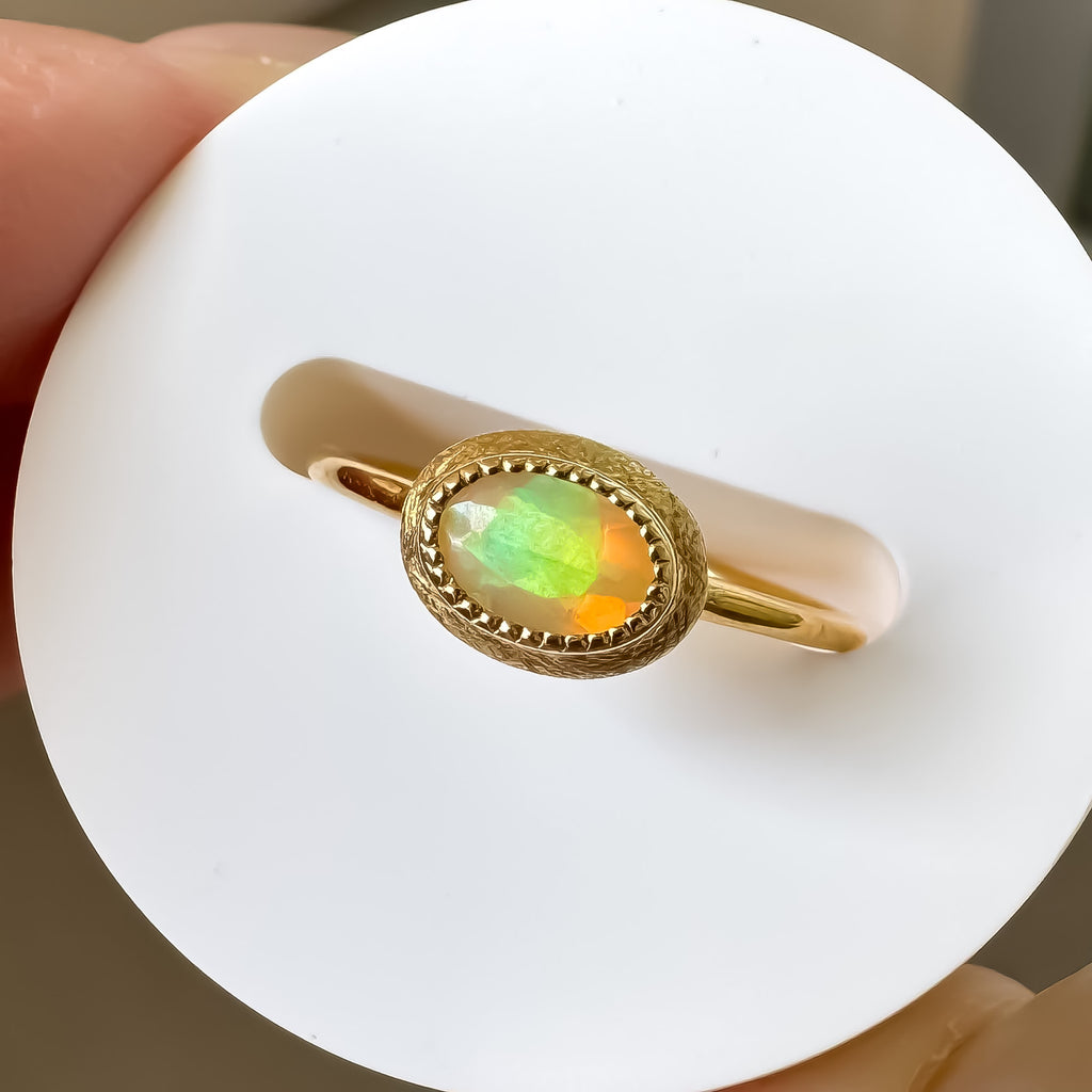 《オパール｜Opal》天然石リング／silver925