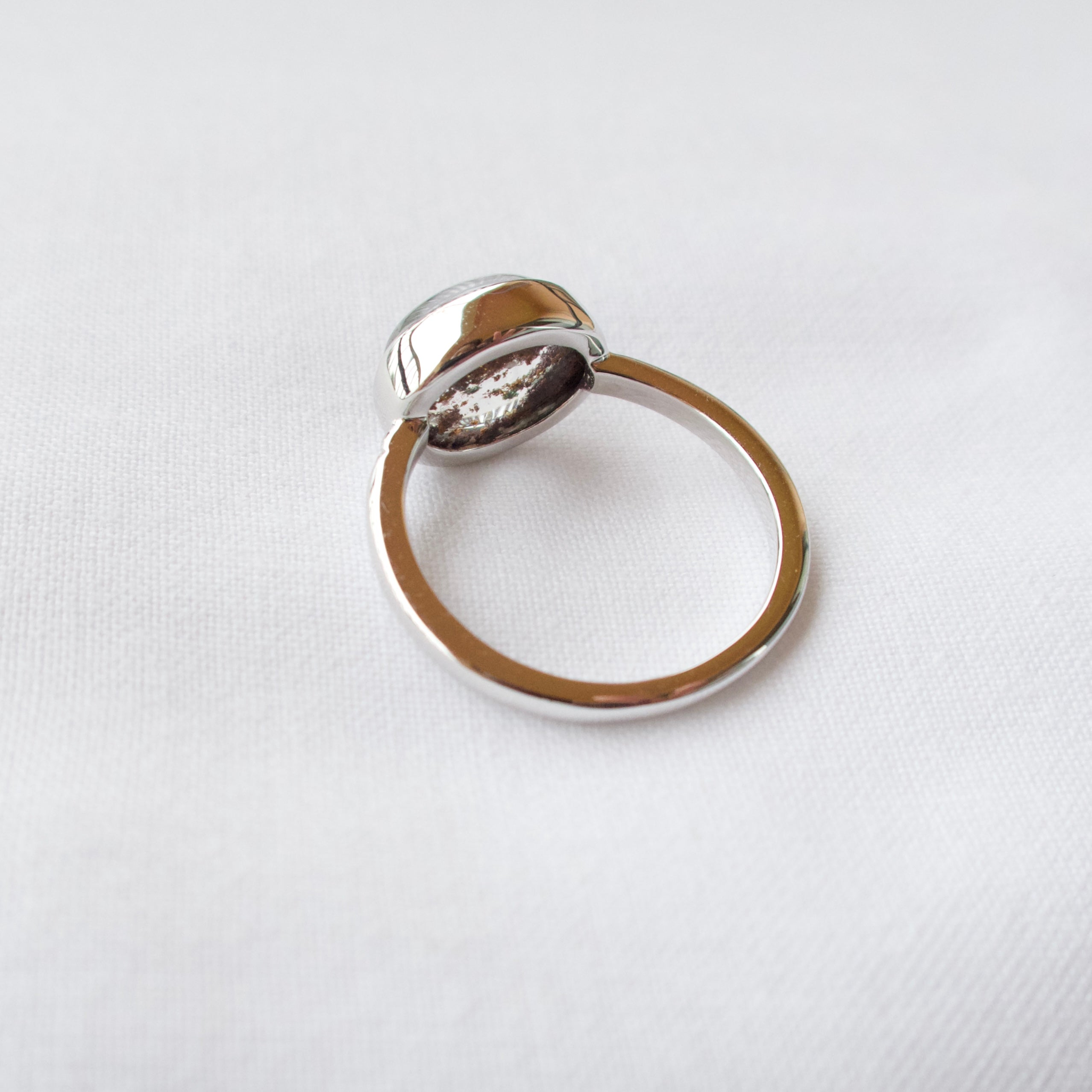 《ガーデンクォーツ｜Garden Quartz》小さな庭園・天然石ダイヤモンドリング