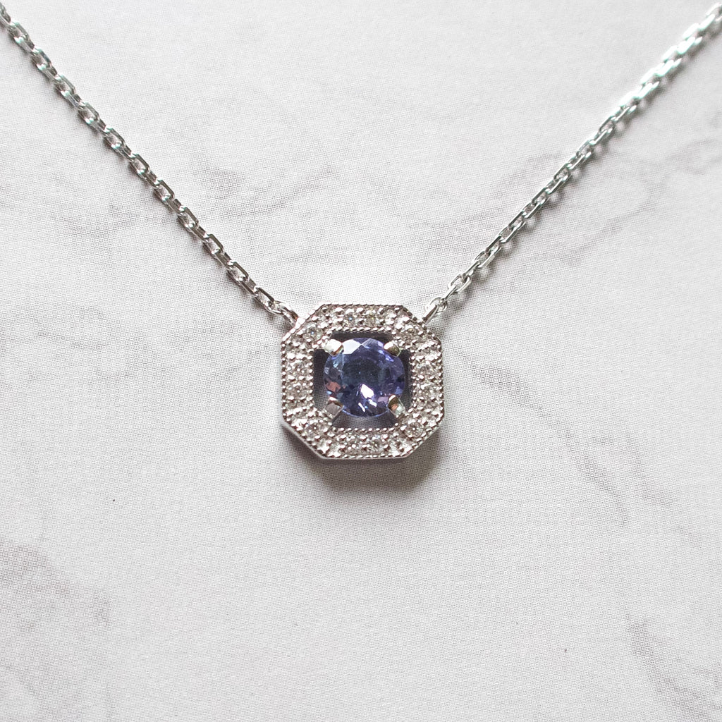 《タンザナイト｜Tanzanite》 ミスティラベンダー・天然石ネックレス
