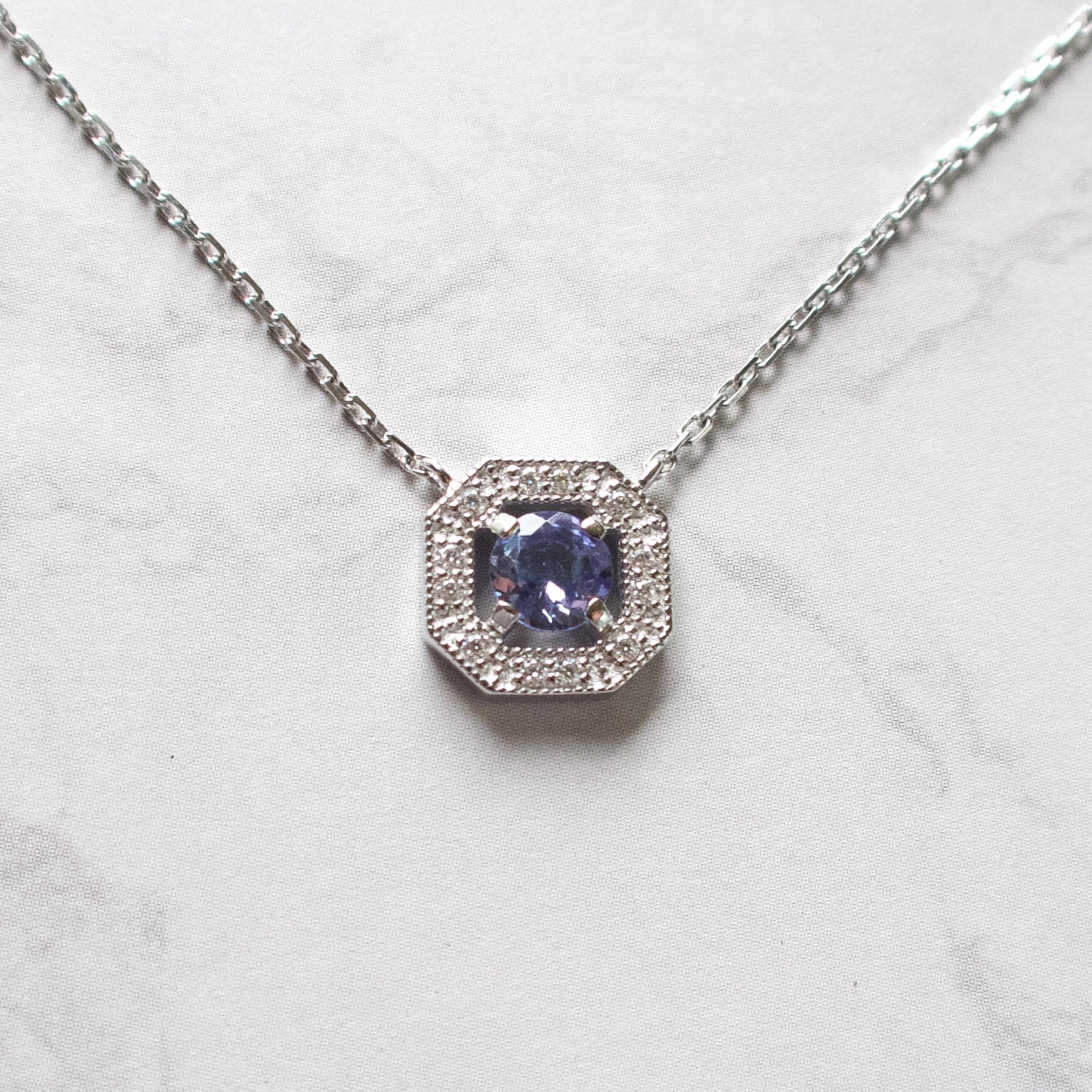 《タンザナイト｜Tanzanite》 ミスティラベンダー・天然石ネックレス