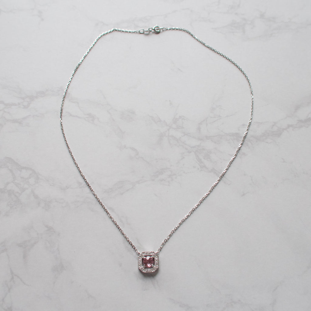 《ピンクスピネル｜Pink Spinel》 ブロッサムピンク・天然石ネックレス