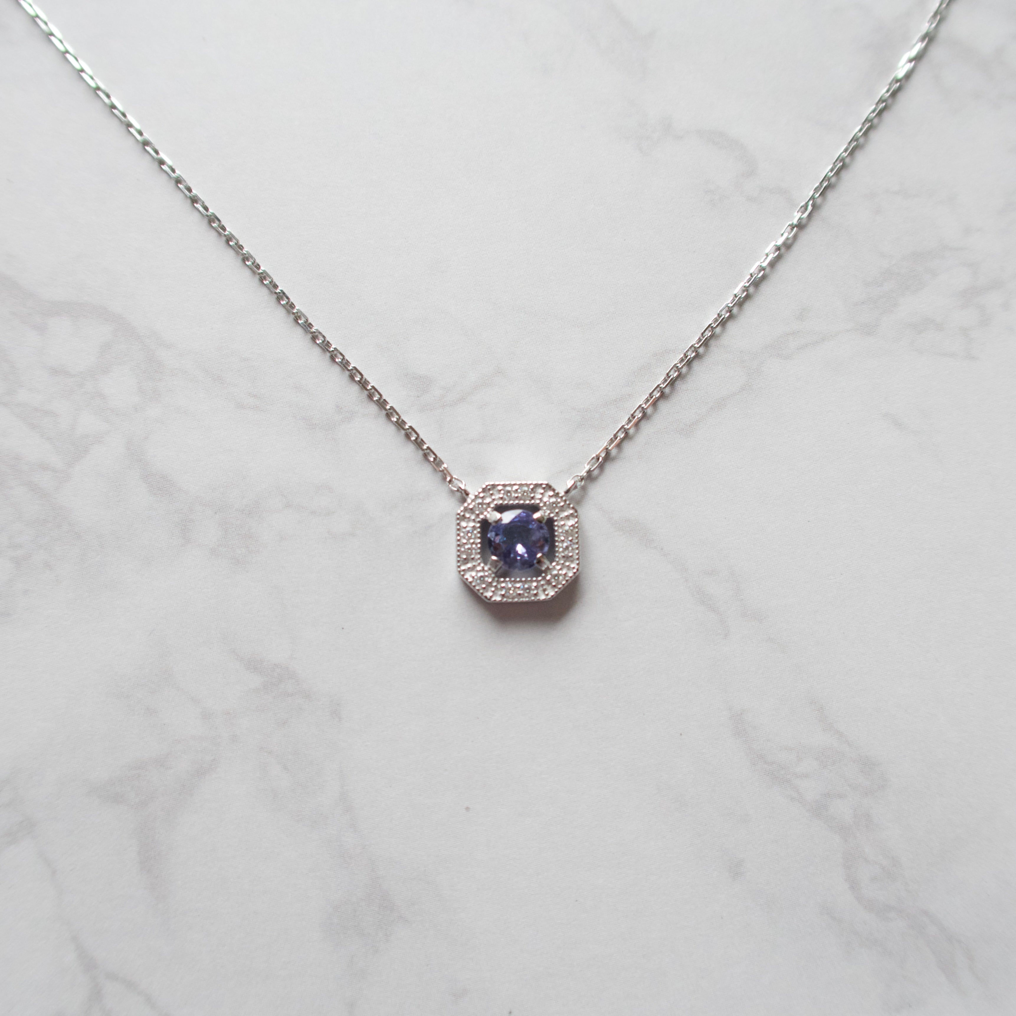 《タンザナイト｜Tanzanite》 ミスティラベンダー・天然石ネックレス