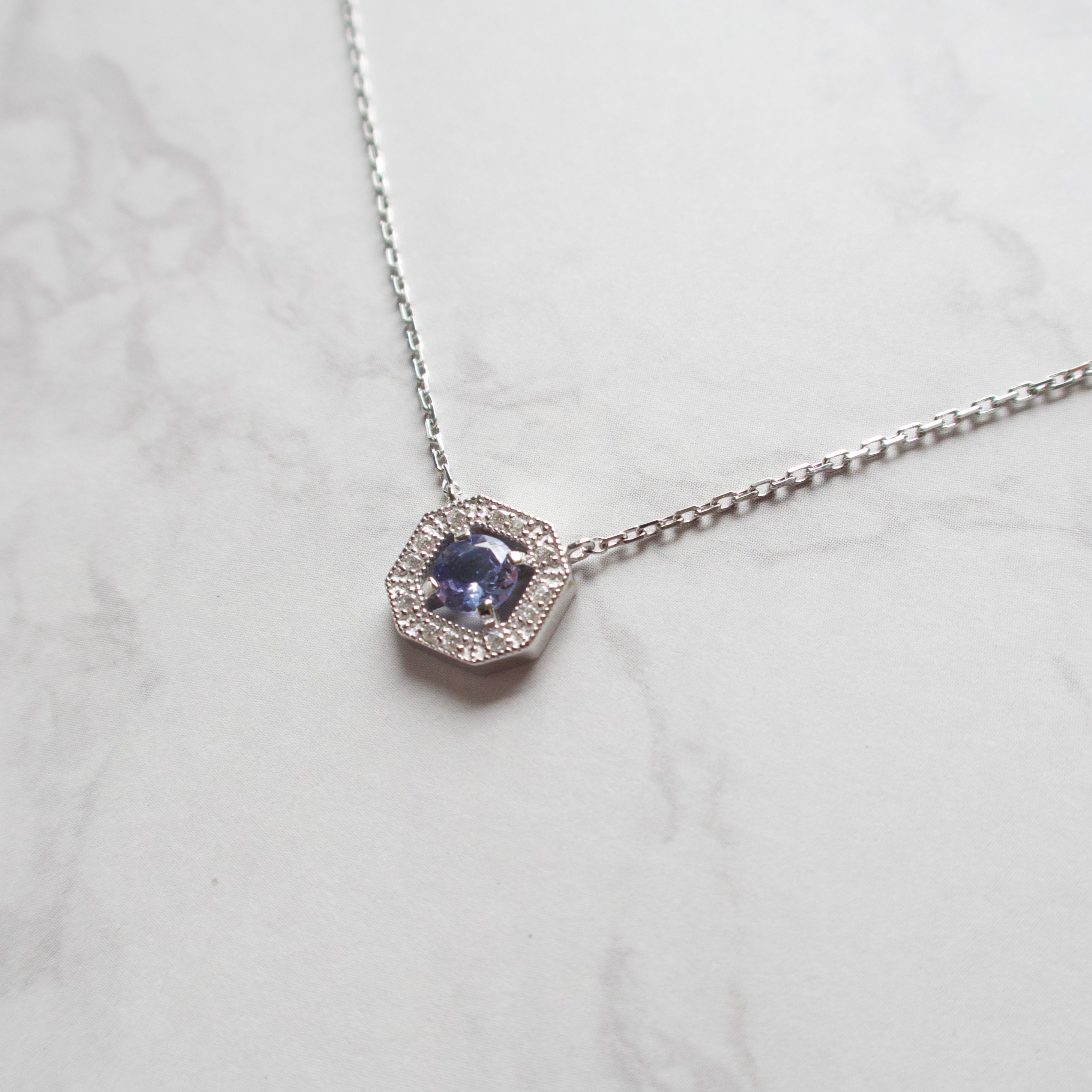 《タンザナイト｜Tanzanite》 ミスティラベンダー・天然石ネックレス