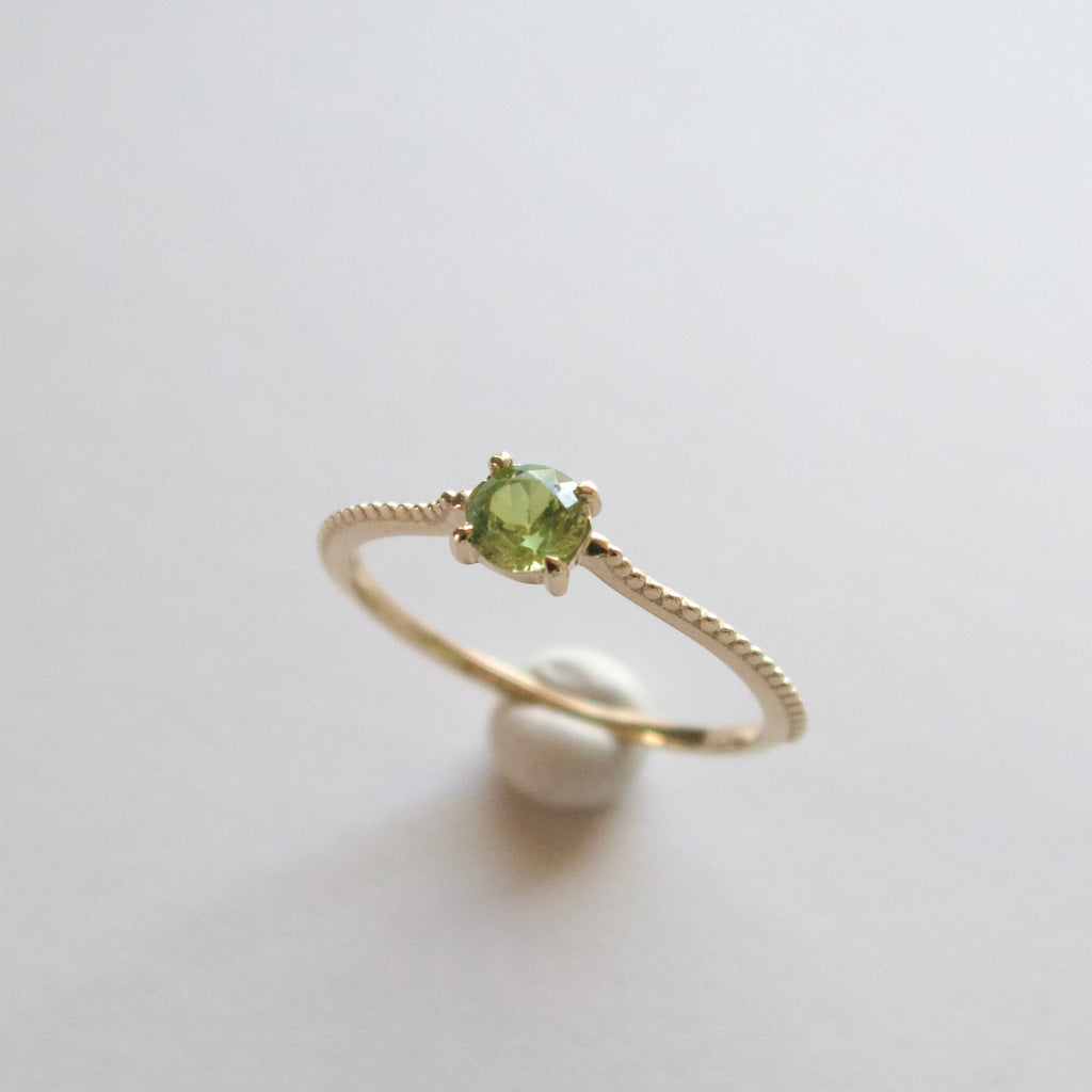《デマントイドガーネット｜Demantoid Garnet》・K10YGリング