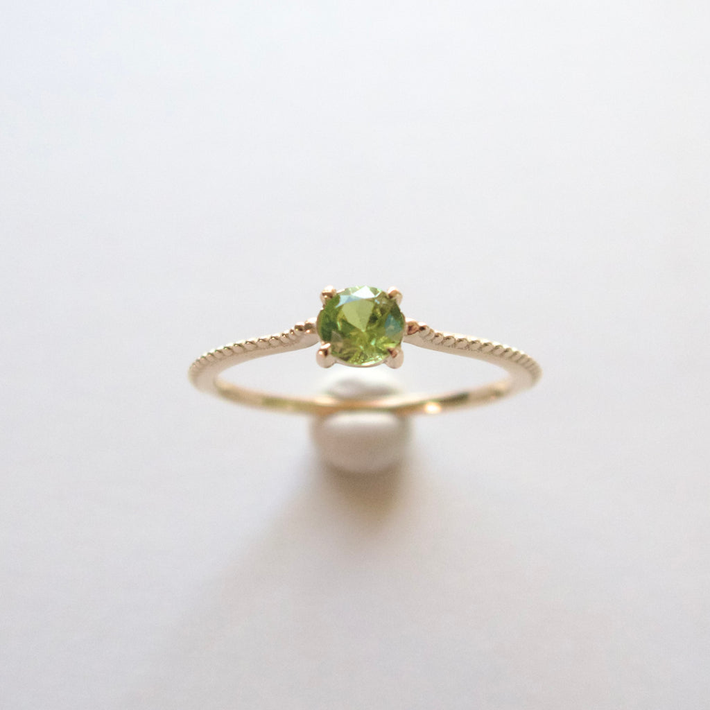 《デマントイドガーネット｜Demantoid Garnet》・K10YGリング