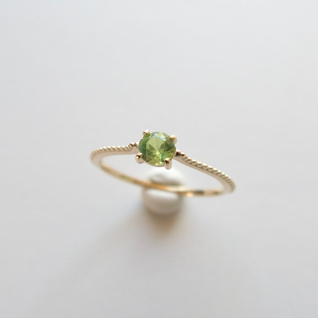 《デマントイドガーネット｜Demantoid Garnet》・K10YGリング