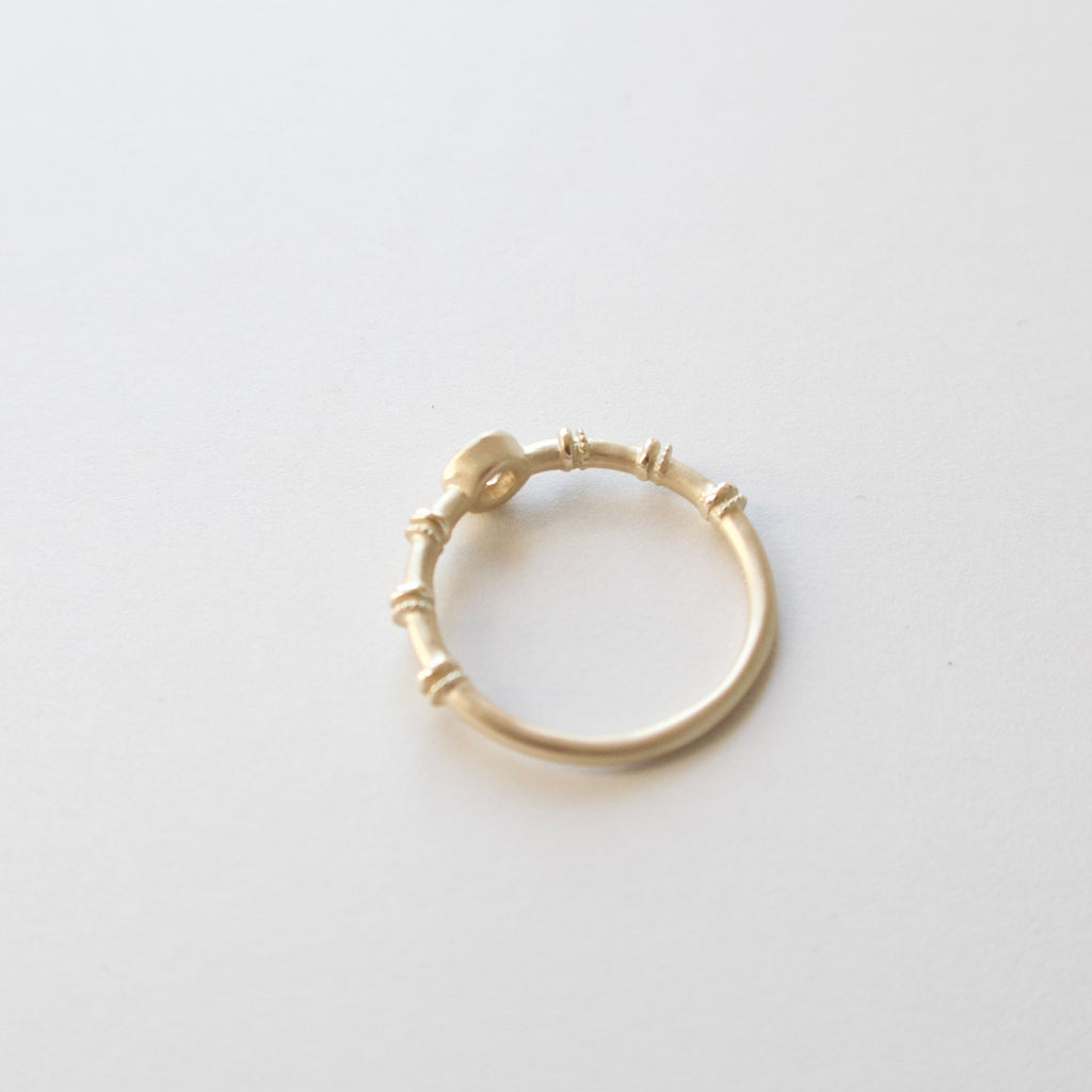 《ブラウンダイヤモンド｜Brown Diamond》天然石アートリング