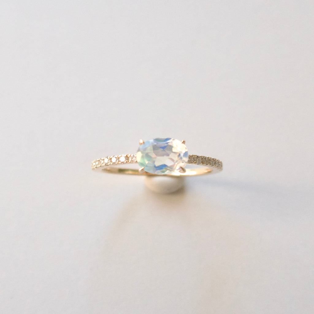 《アンデシンラブラドライト｜Andesine Labradorite》虹の石・天然石リング