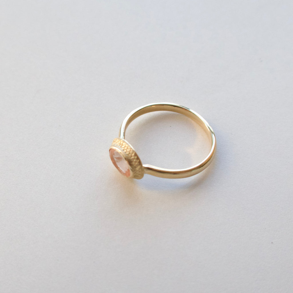 《オレゴンサンストーン｜Oregon Sunstone》天然石リング